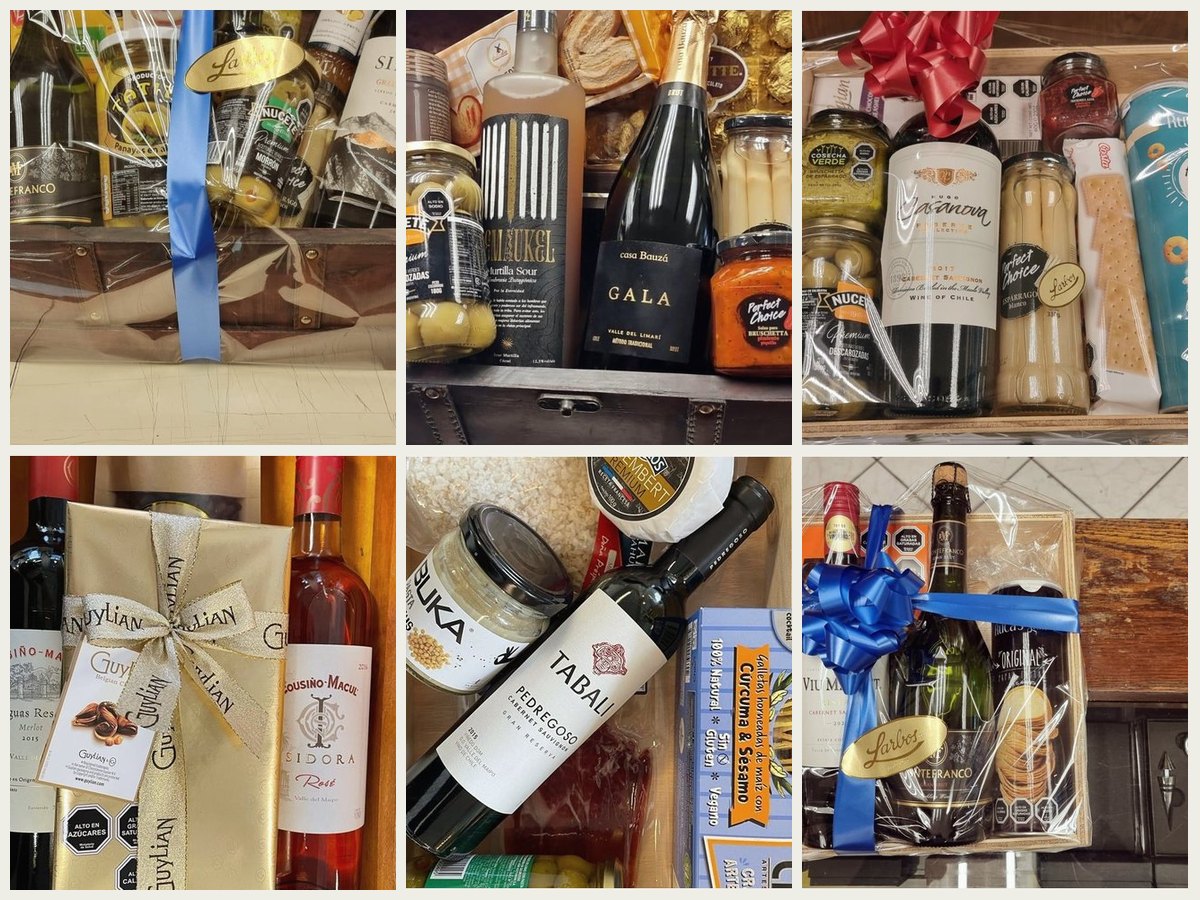 Algunas de las cajas que armamos para empresas.